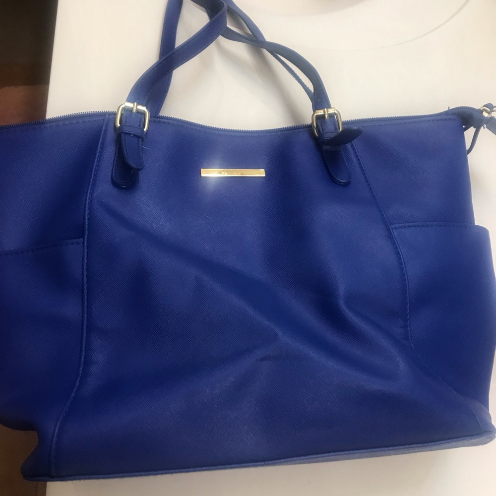 Blue handbag